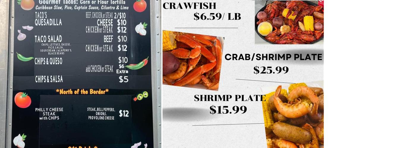 Cajun Tails Menu