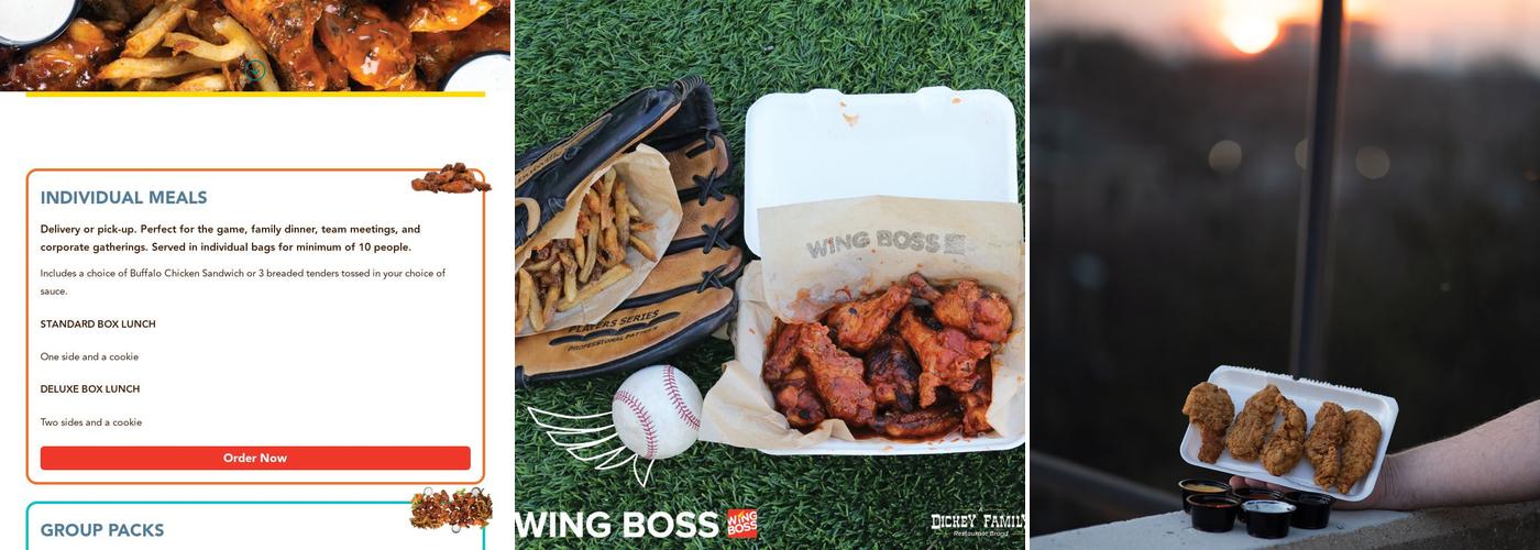 Wing Boss Menu