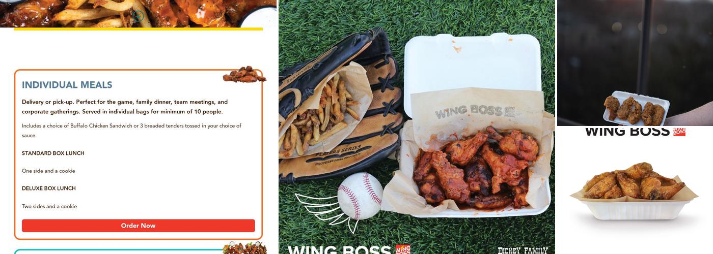 Wing Boss Menu