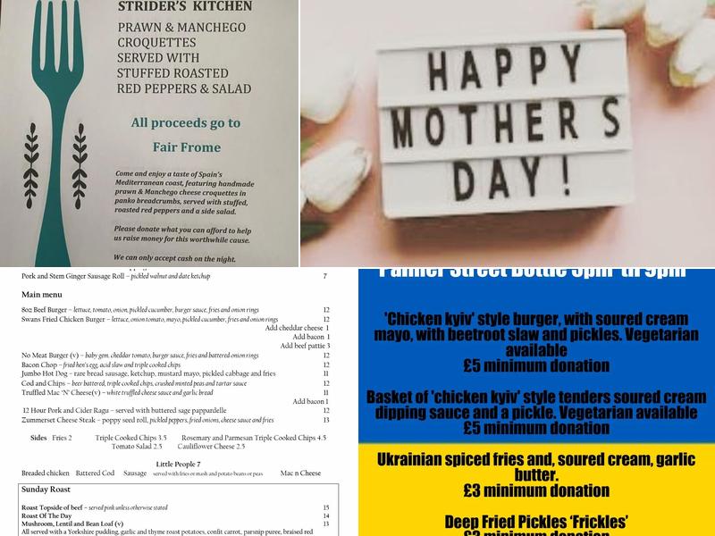 The Three Swans Menu