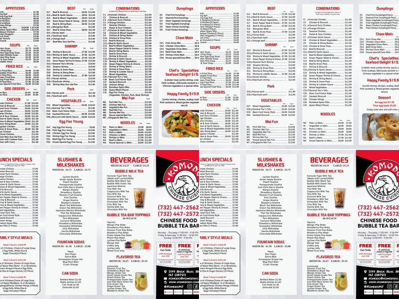 Komodo Menu