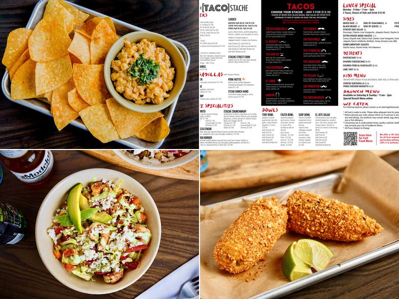 The Taco Stache Menu