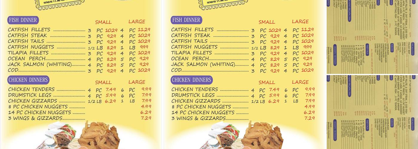 Da Catch Menu