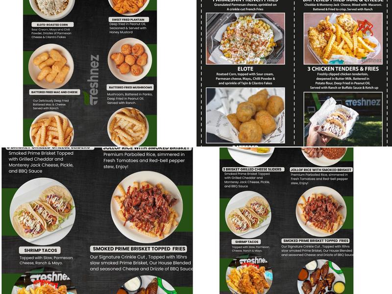 Freshnez Menu