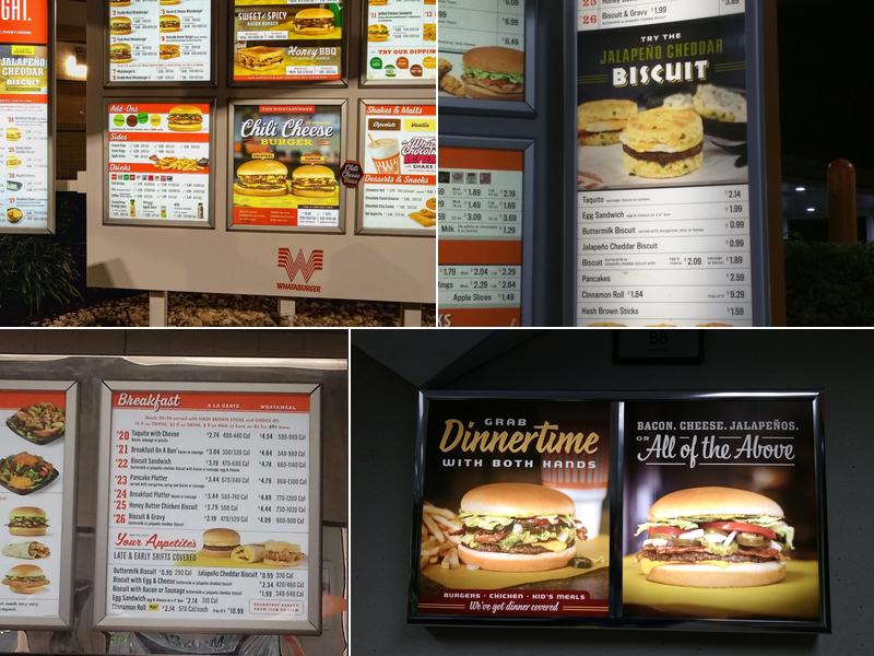 Whataburger Menu
