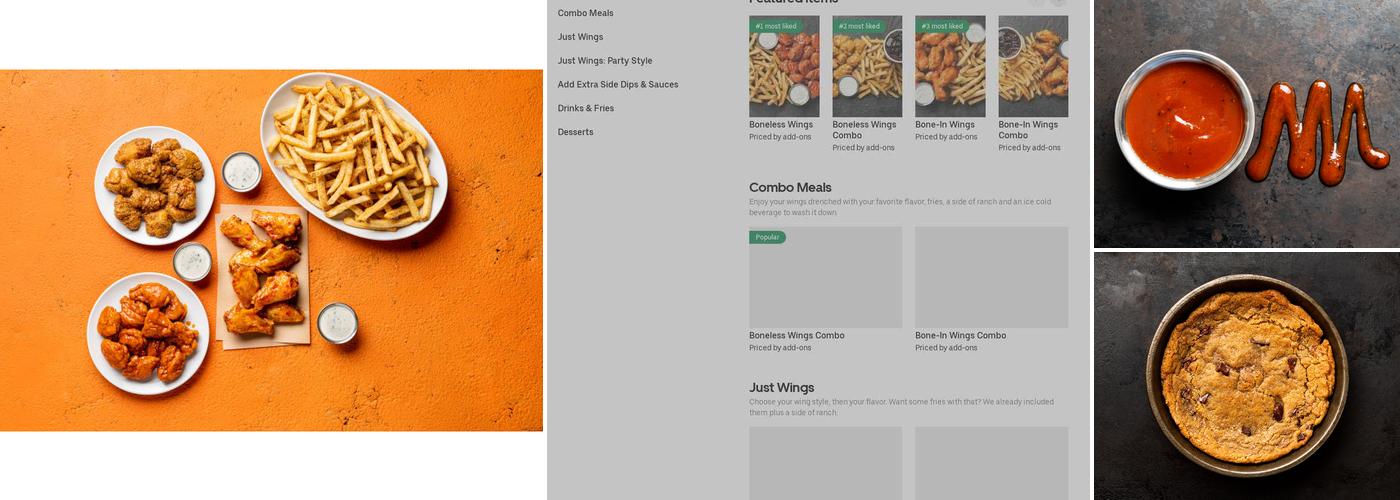 It's Just Wings Menu