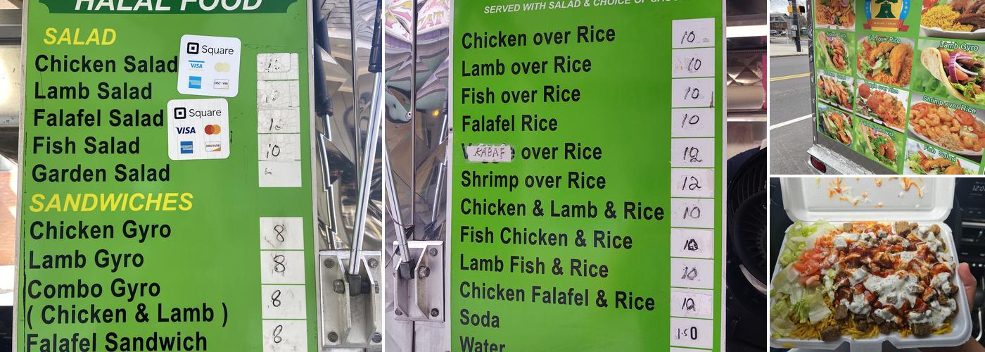 tawakal halal mobile food Menu