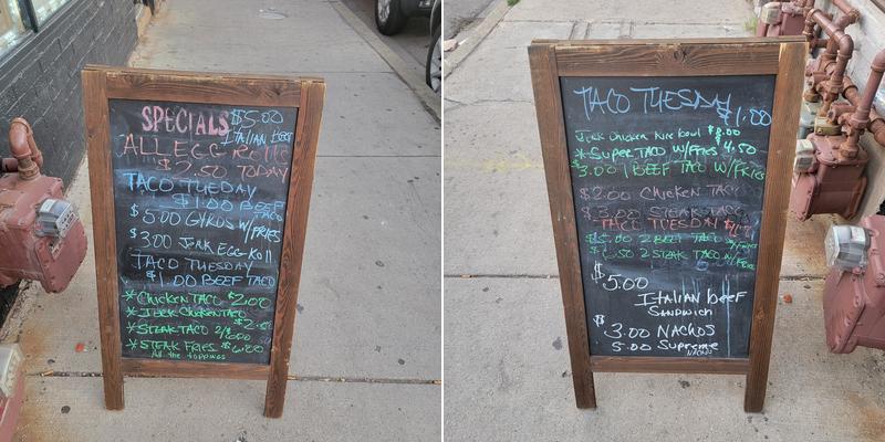 Everything Tacos Menu
