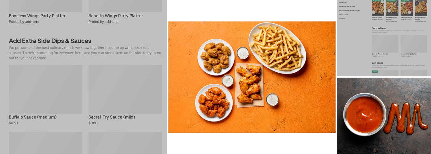 It's Just Wings Menu