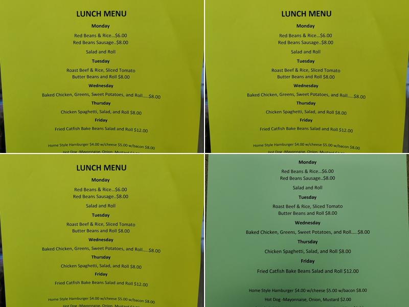 Koby's Menu