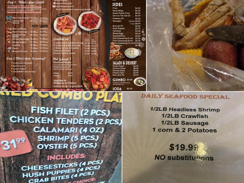 Crafty Crab of Mobile Menu