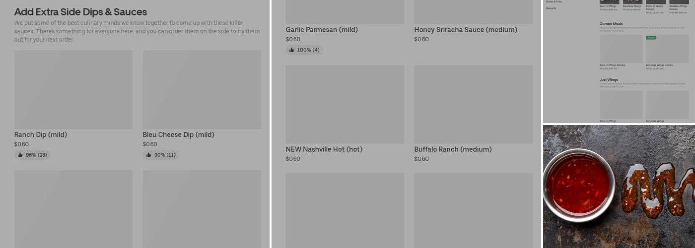 It's Just Wings Menu