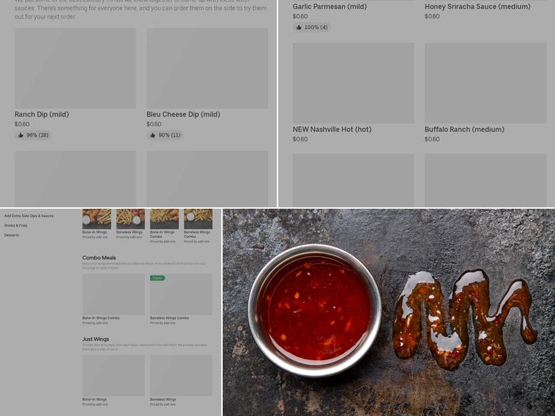 It's Just Wings Menu