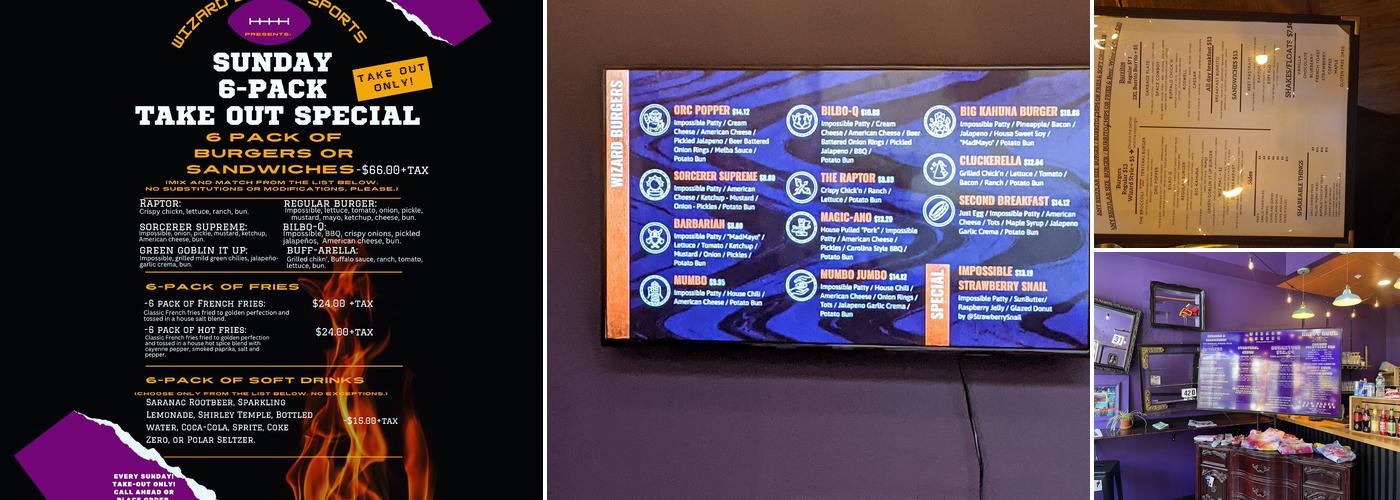 Wizard Burger Menu