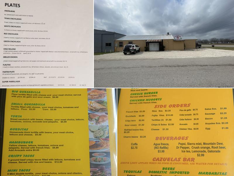 Taqueria Las Cazuelas Menu