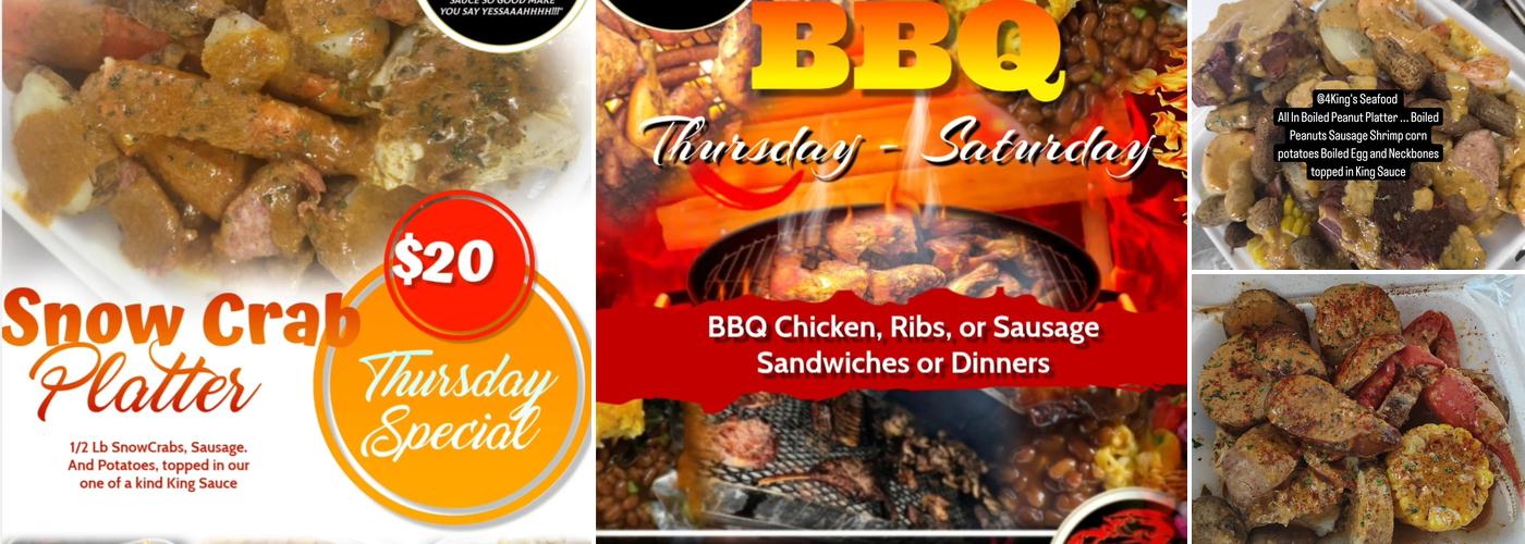 4 KINGS SEAFOOD Menu