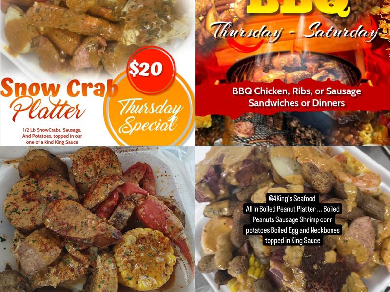 4 KINGS SEAFOOD Menu