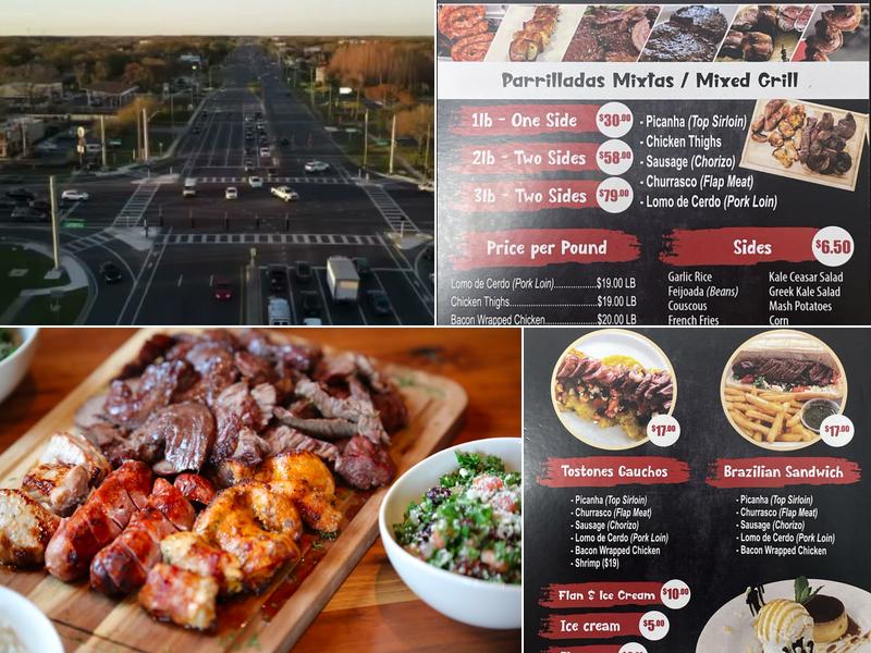 El Churrascaso Grill Food Truck Menu