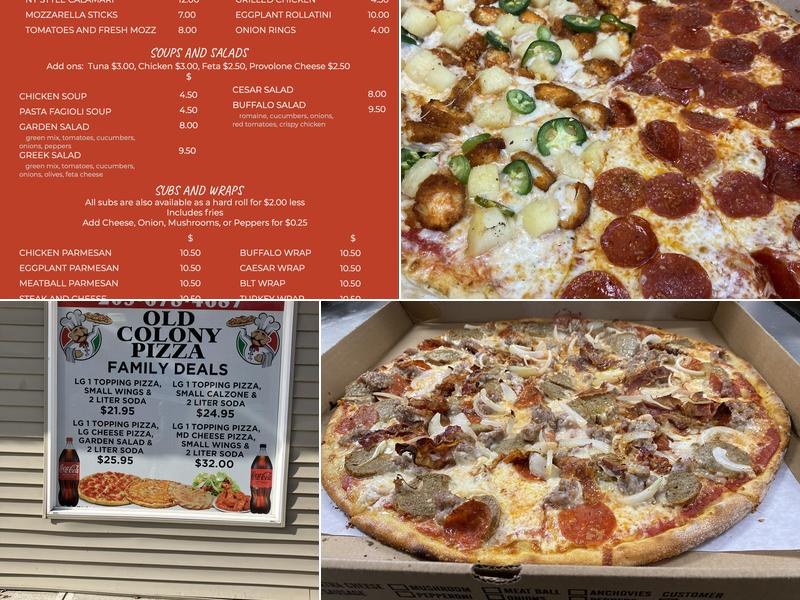 Old Colony Pizza Menu