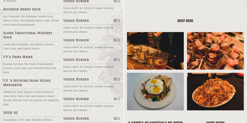 Sheepherder Bar & Grille Menu