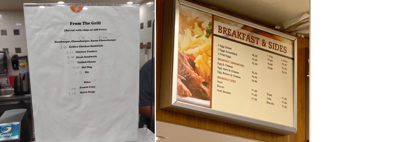 Cruise City Bar and Grille Menu