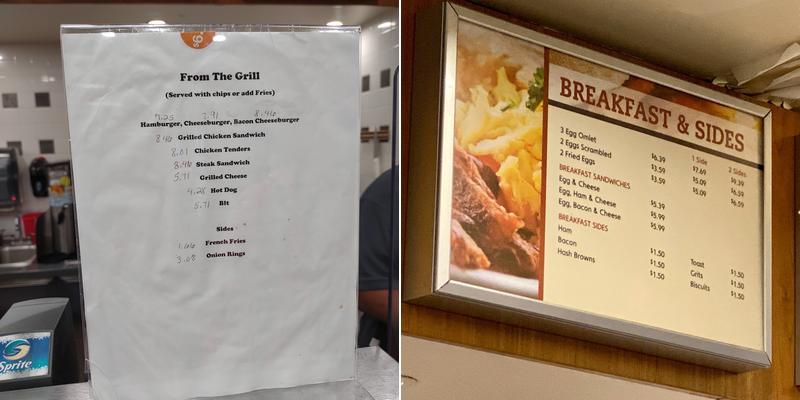 Cruise City Bar and Grille Menu