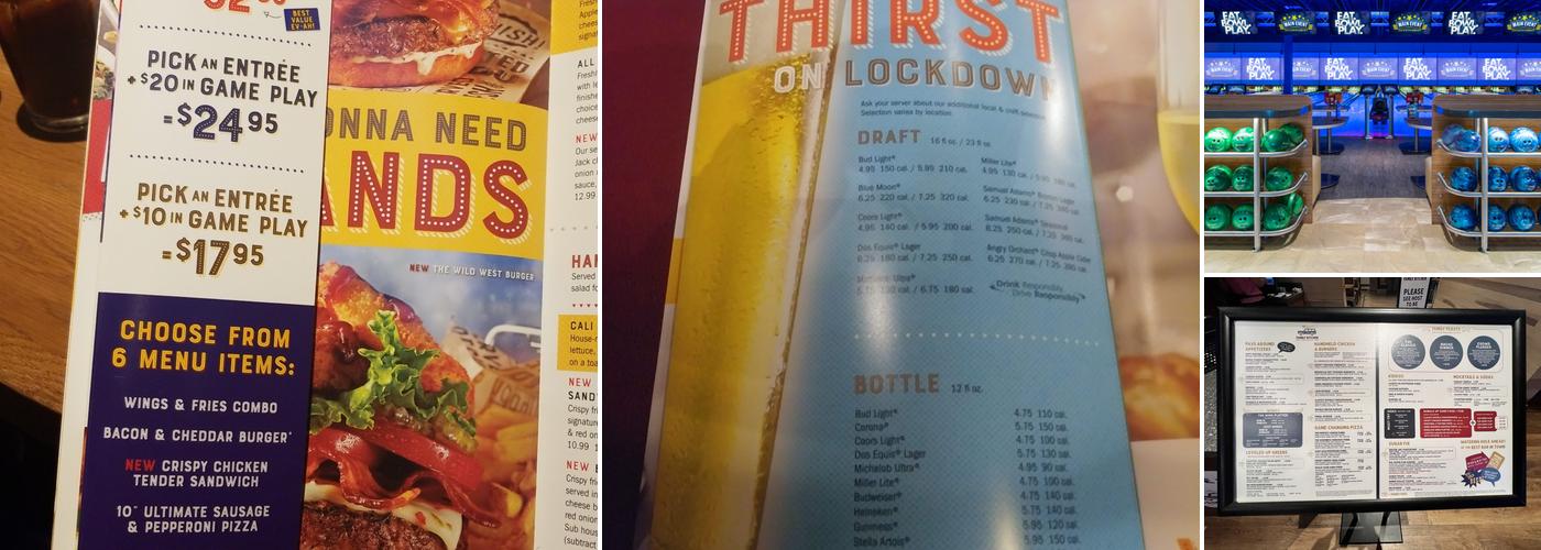 Main Event Orlando Menu