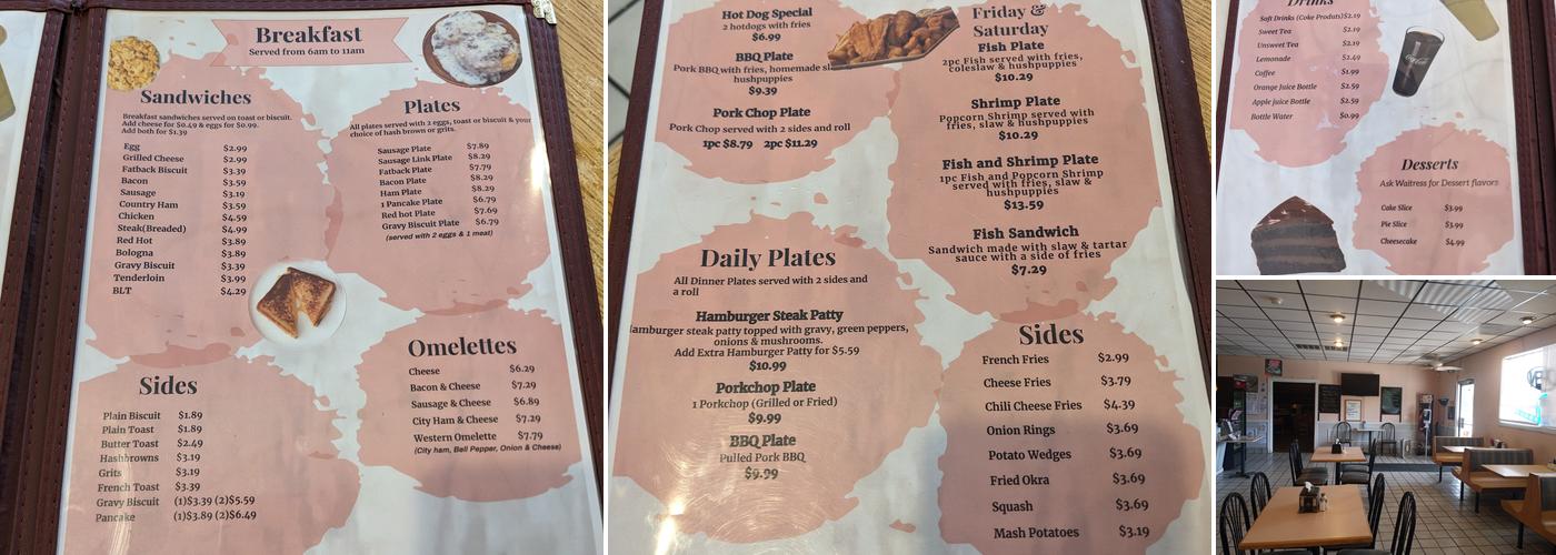 American Diner (Country Home Cooking and Hibachi) Menu