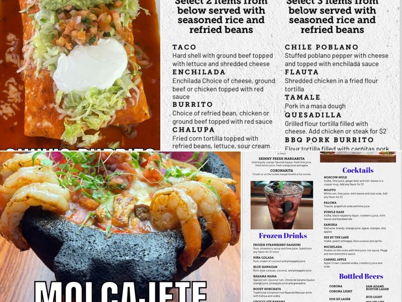 Chuy's Tacos and Margaritas Menu