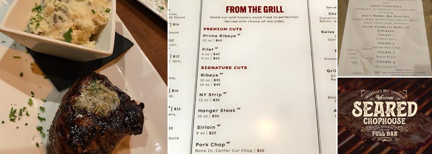 Seared Chophouse Menu