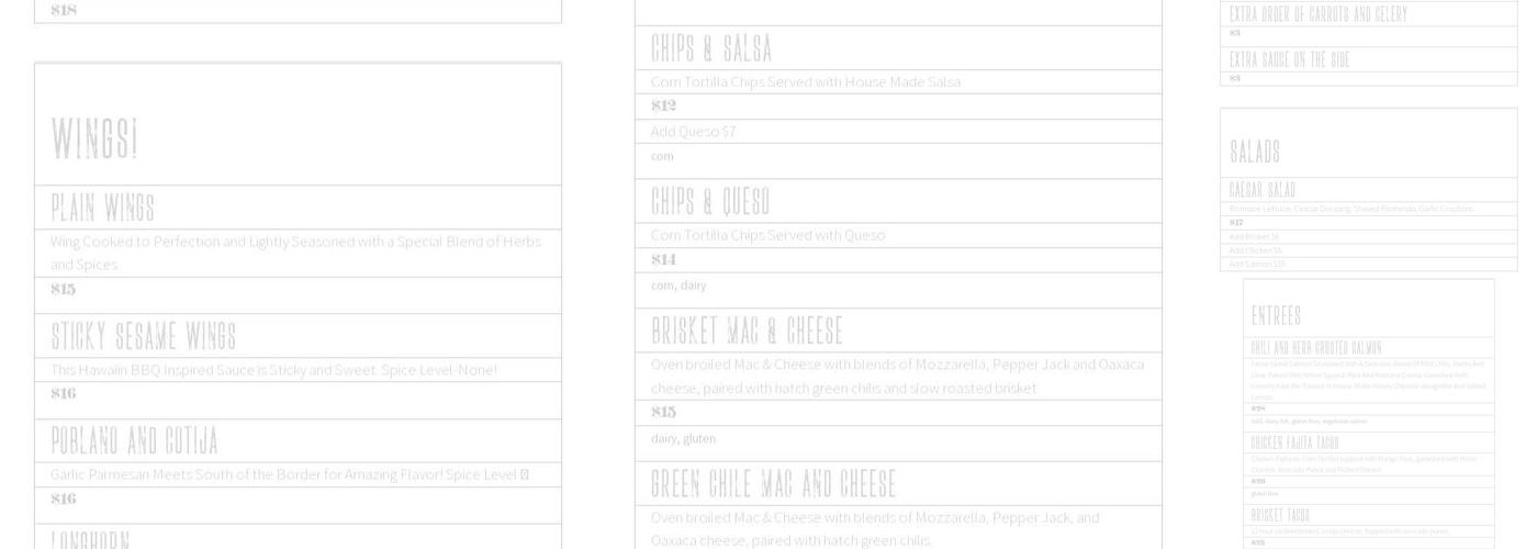 1Watson Menu