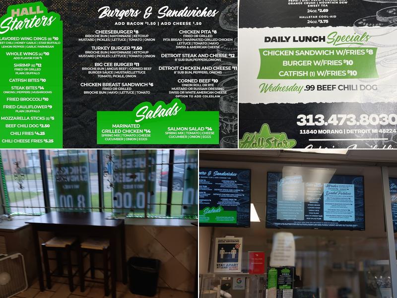 Hall Star Grill Menu