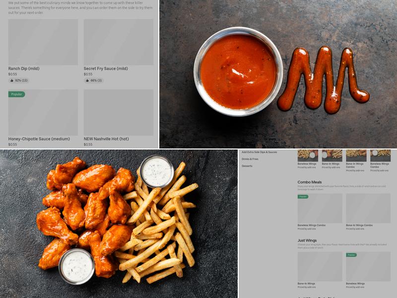 It's Just Wings Menu