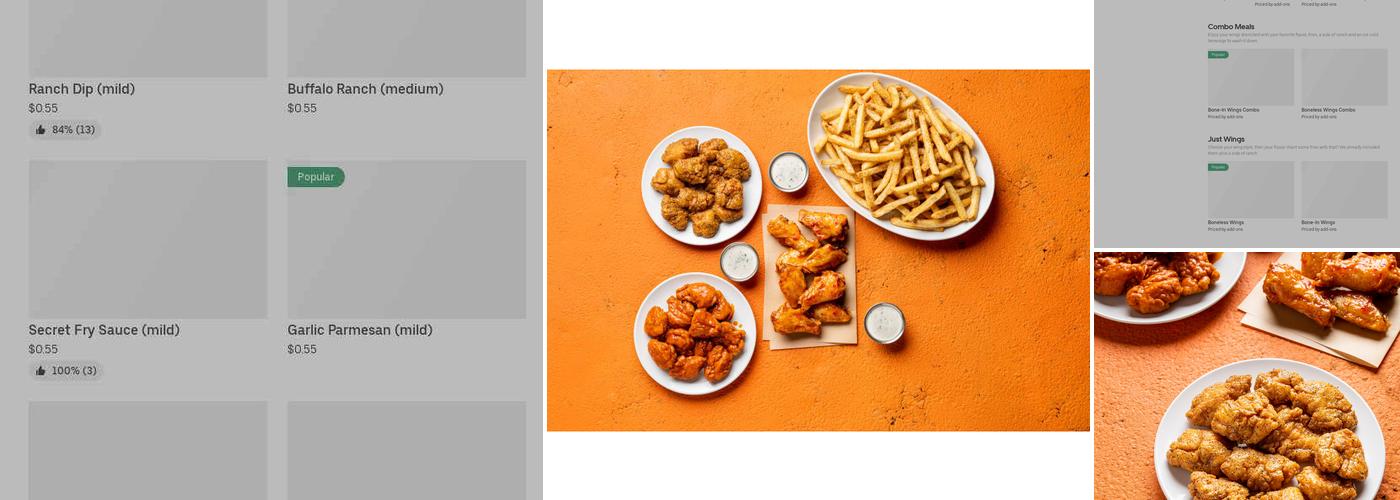 It's Just Wings Menu