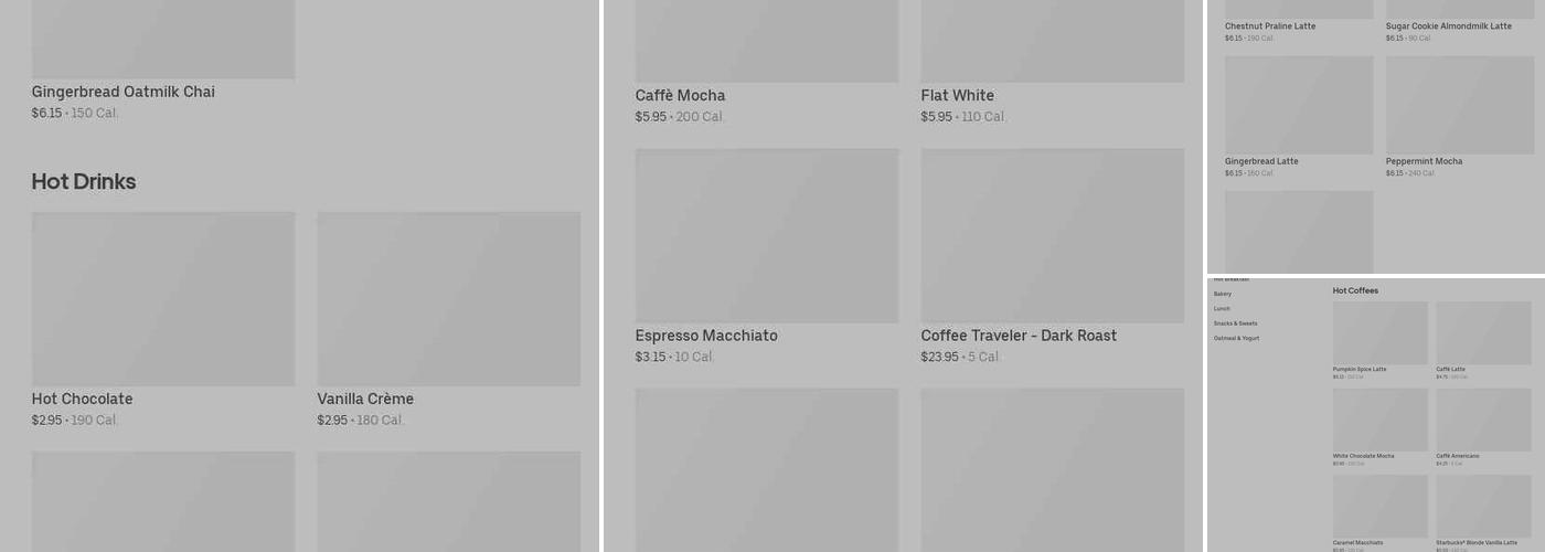 Starbucks Menu