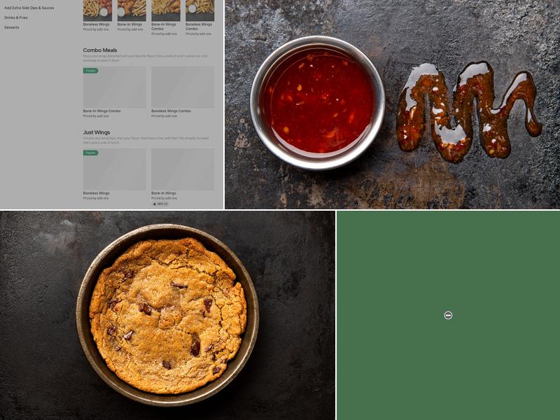 It's Just Wings Menu