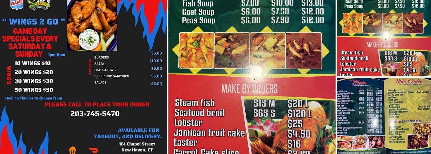 Smooths Creative Cuisine Menu