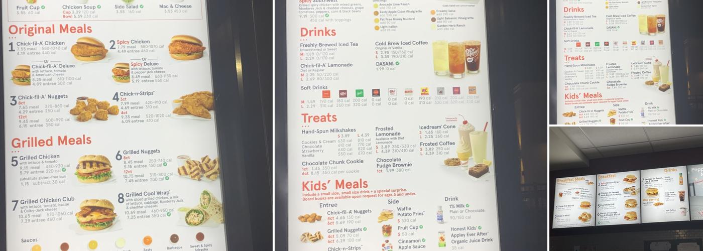 Chick-fil-A Menu