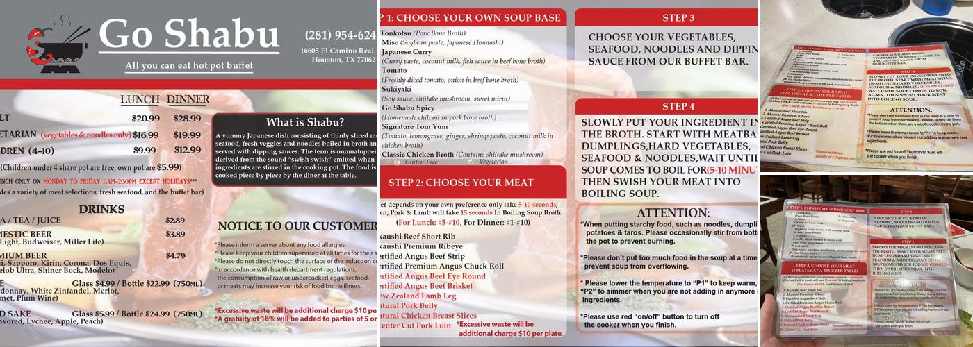 Go Shabu Menu