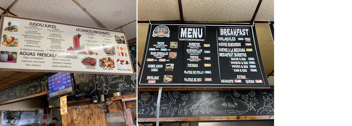 La Perla Tapatia Menu