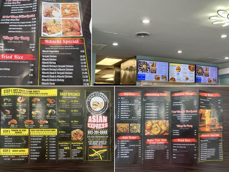 Asian Express Menu