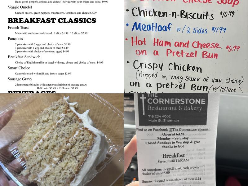 The Cornerstone Menu