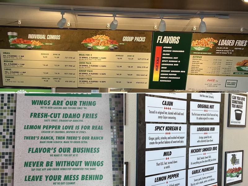 Wingstop Menu