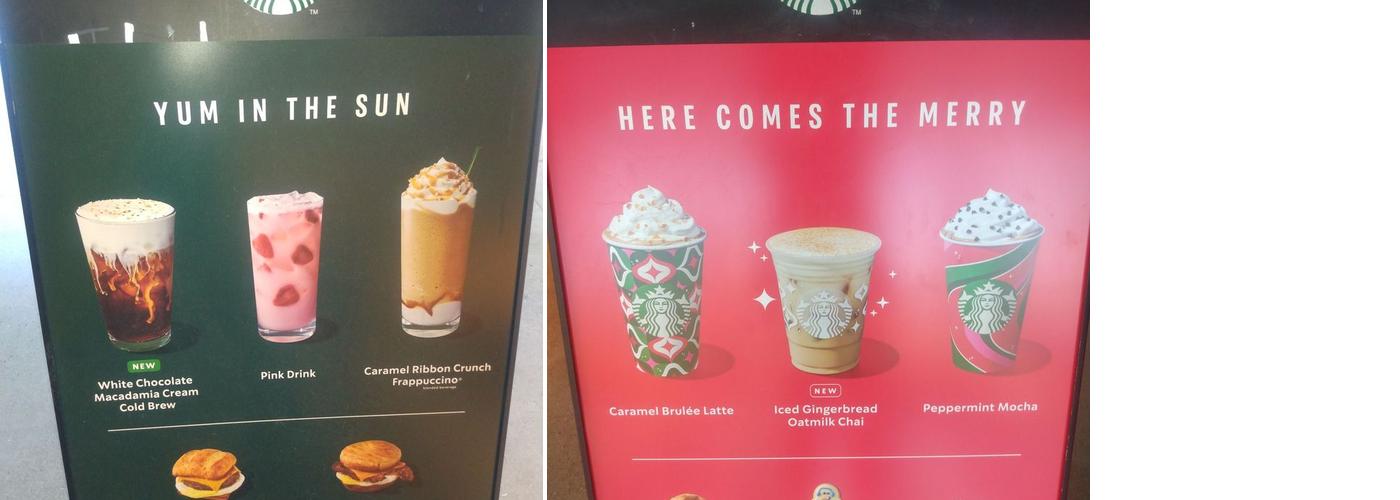 Starbucks Menu