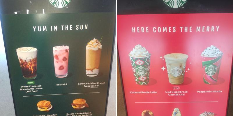 Starbucks Menu