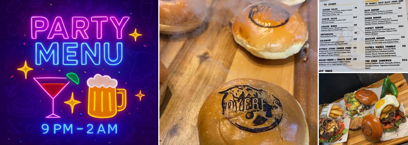 Dyfre’s Burger Menu