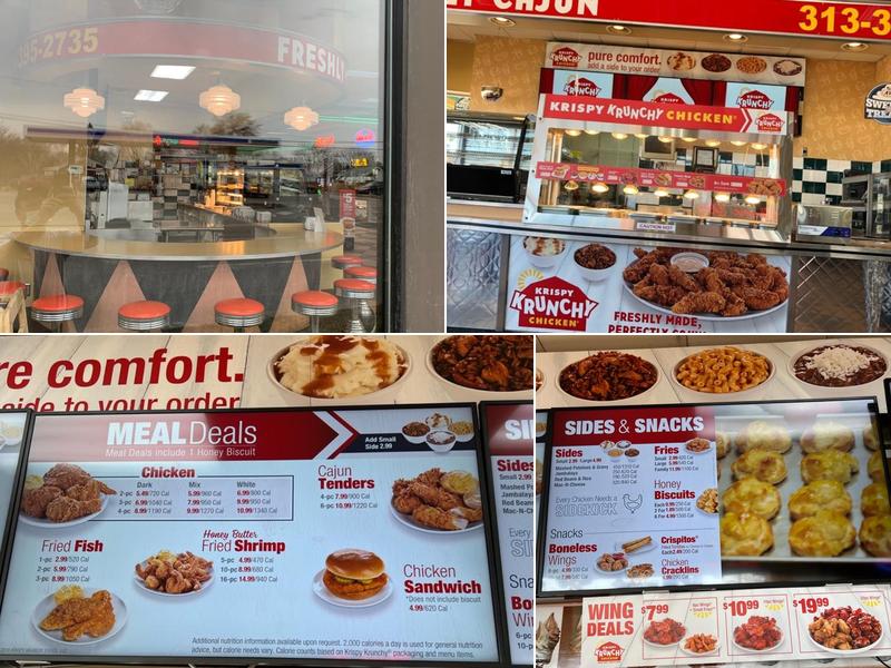 Krispy Krunchy Chicken Menu