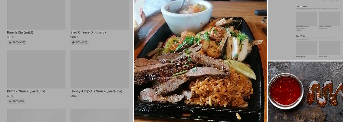 It's Just Wings Menu