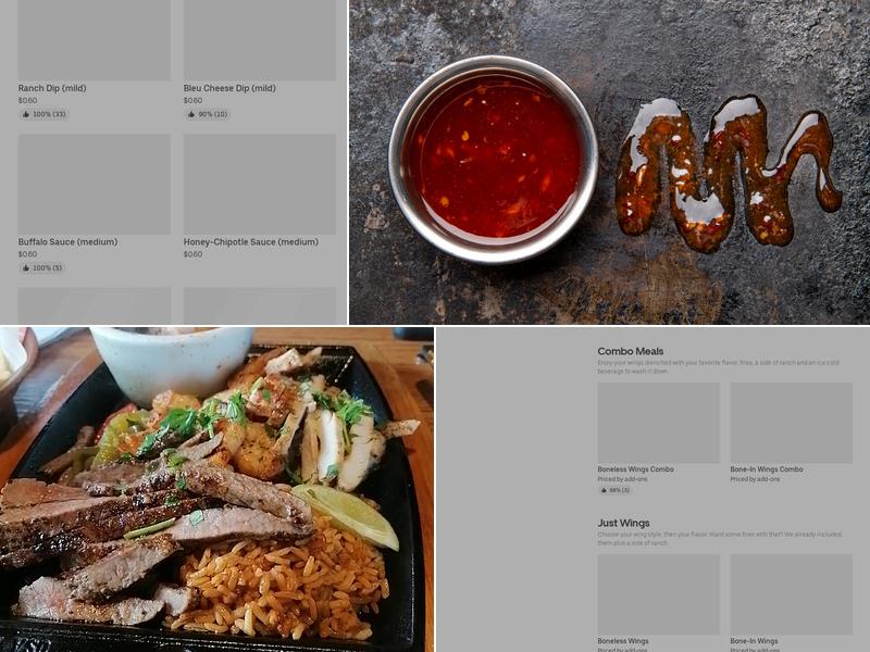 It's Just Wings Menu