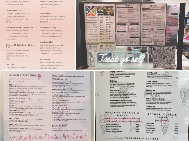 Frydae Menu